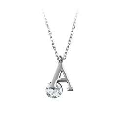 So Charm Bijoux Collier Femme So Charm - B1498-A - Collier Initiale Argenté | Femme Collier Et Pendentif
