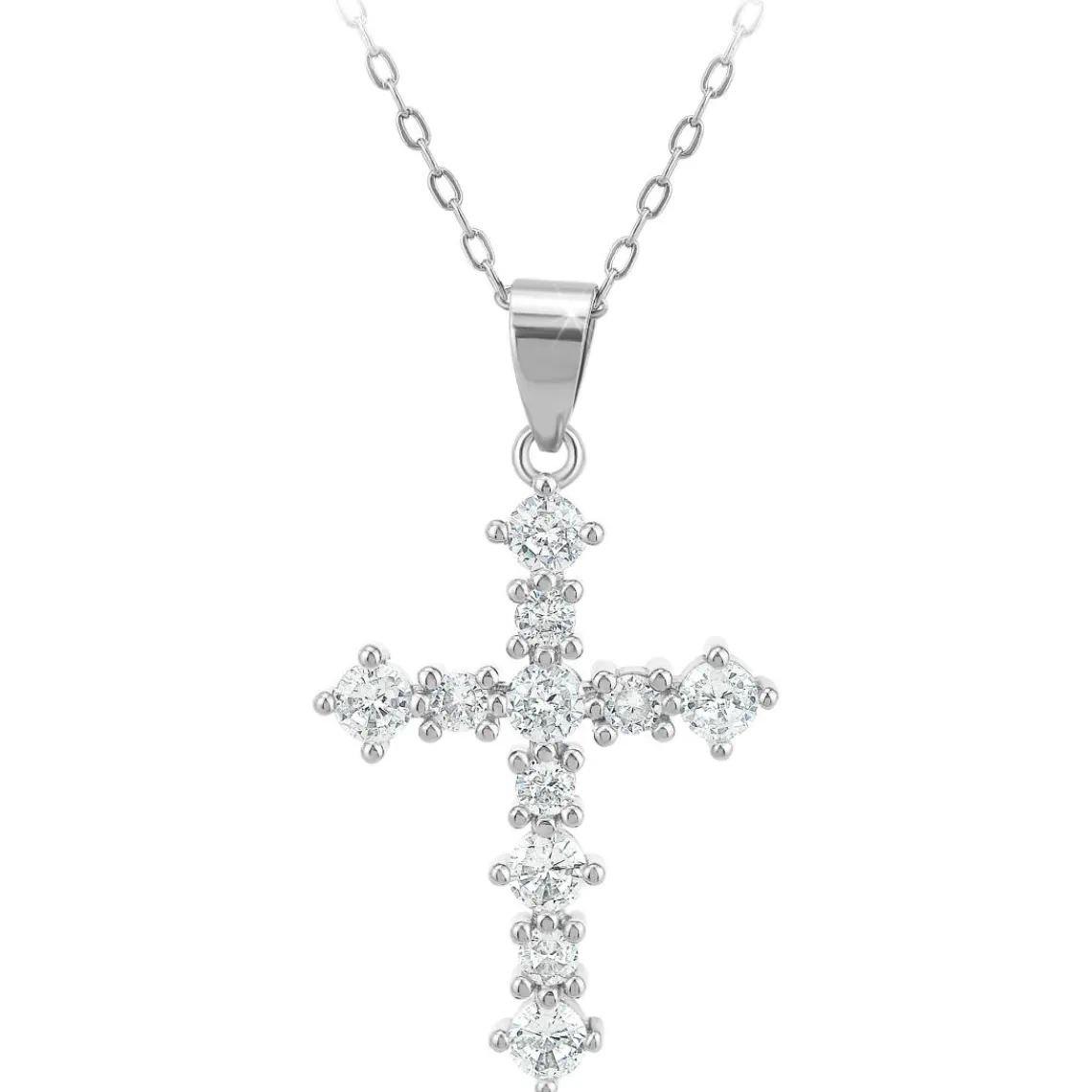 So Charm Bijoux Collier Femme So Charm - B4202-ARGENT - Collier Croix Argenté | Femme Collier Et Pendentif