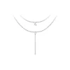 So Charm Bijoux Collier Femme So Charm - B2274-ARGENT+B2382-ARGENT-10004-WHITE - Collier Mode Argenté | Femme Collier Et Pendentif