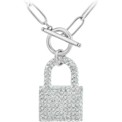So Charm Bijoux Collier Femme So Charm - B3139-ARGENT - Collier Cadenas Argenté | Femme Collier Et Pendentif