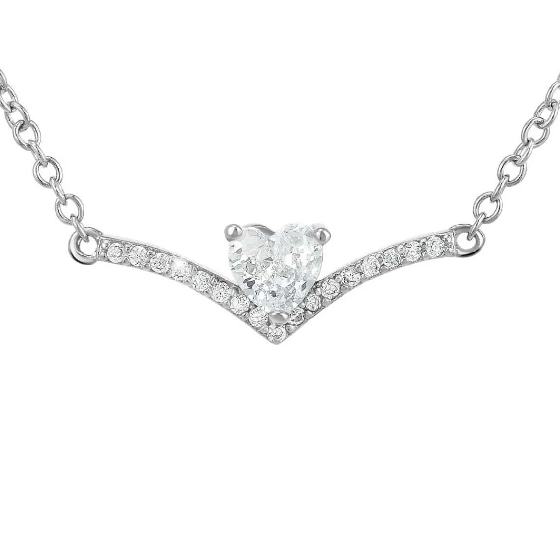 So Charm Bijoux Collier Femme So Charm - B4193-ARGENT - Collier Coeur Argenté | Femme Collier Et Pendentif