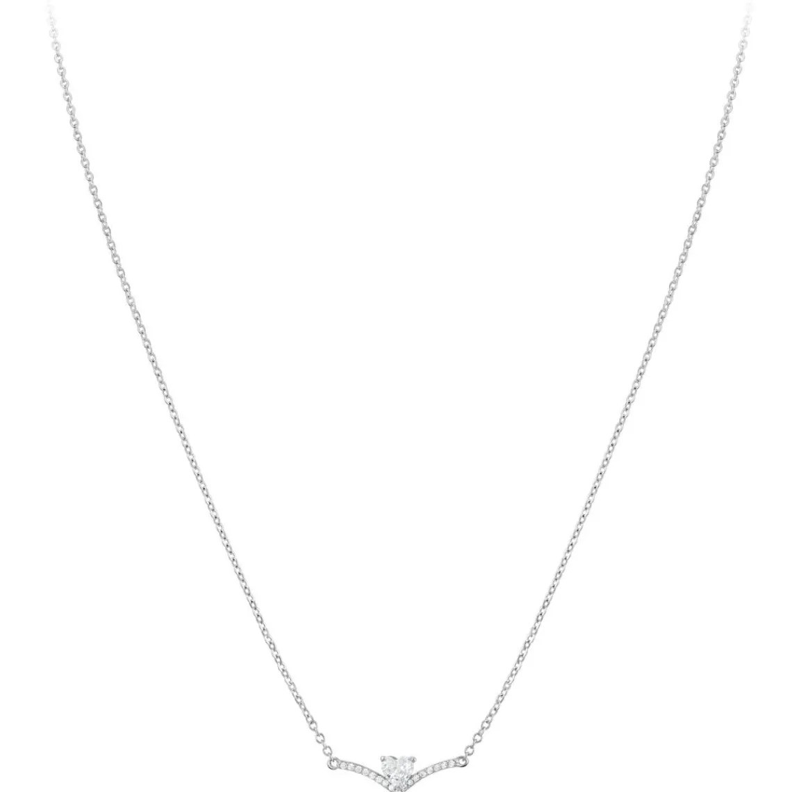 So Charm Bijoux Collier Femme So Charm - B4193-ARGENT - Collier Coeur Argenté | Femme Collier Et Pendentif