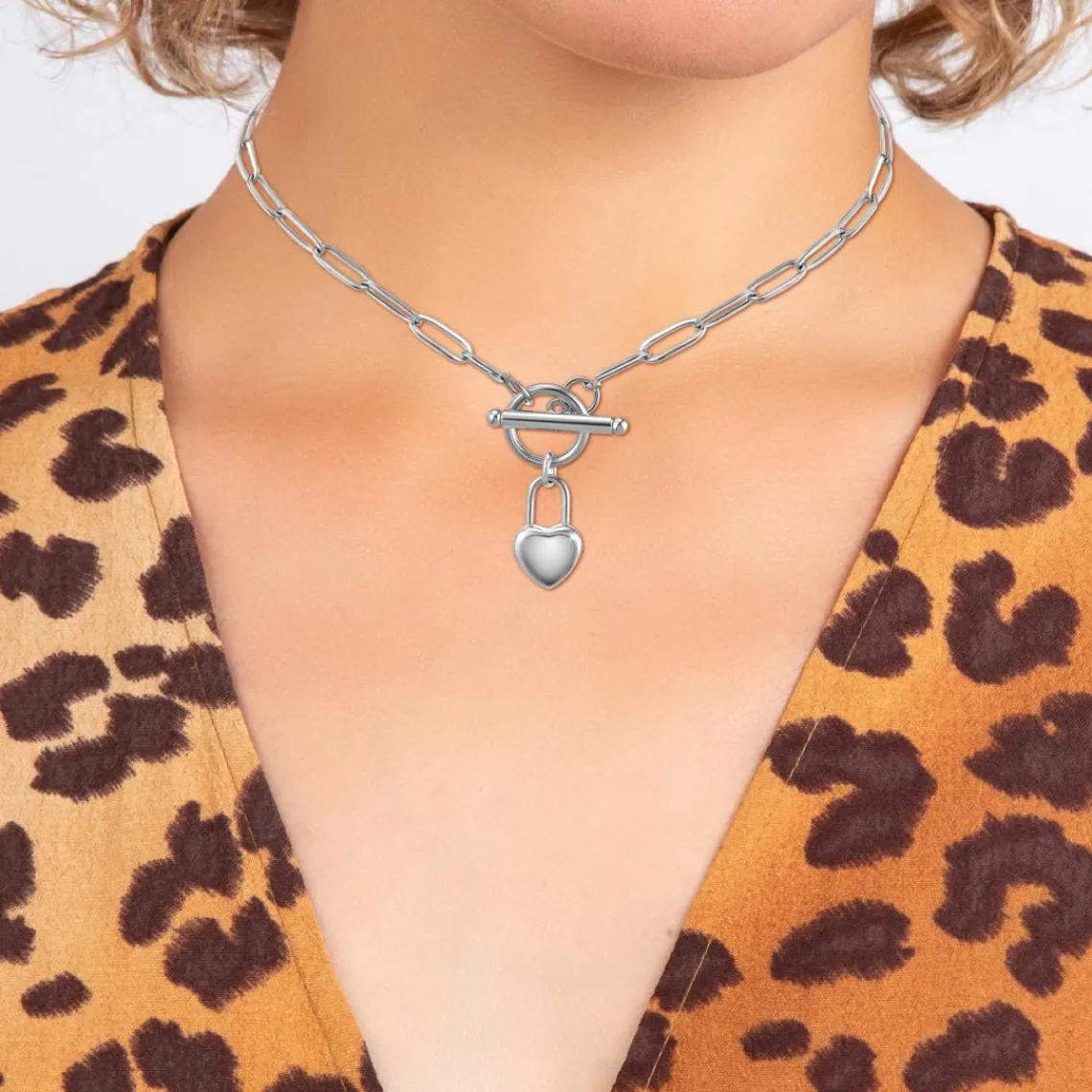 So Charm Bijoux Collier Femme So Charm - B3229-ARGENT - Collier Coeur Argenté | Femme Collier Et Pendentif
