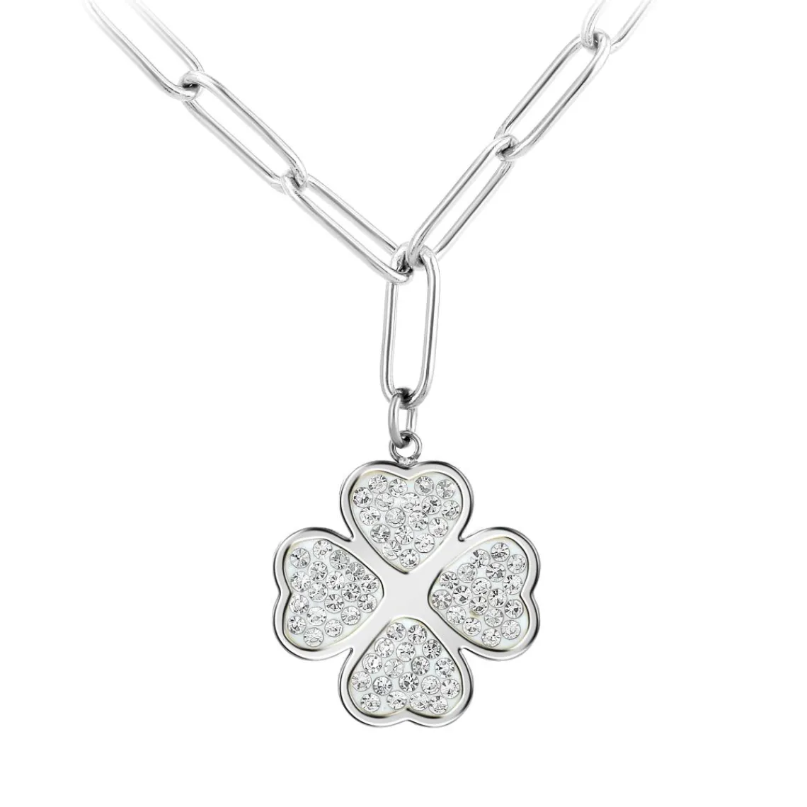 So Charm Bijoux Collier Femme So Charm - B3201-ARGENT - Collier Trèfle Argenté | Femme Collier Et Pendentif