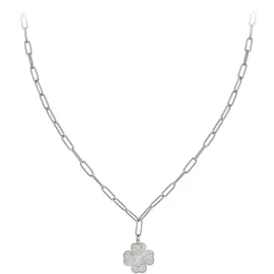 So Charm Bijoux Collier Femme So Charm - B3201-ARGENT - Collier Trèfle Argenté | Femme Collier Et Pendentif