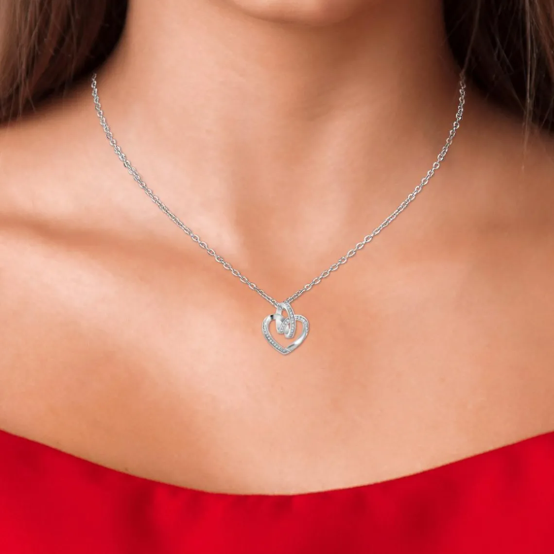 So Charm Bijoux Collier Femme So Charm - B2809-ARGENT - Collier Coeur Argenté | Femme Collier Et Pendentif