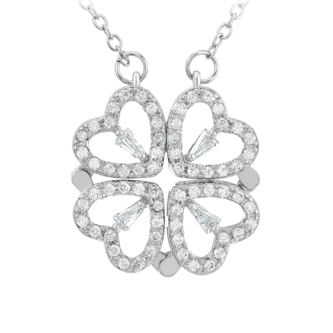 So Charm Bijoux Collier Femme So Charm - B3133-ARGENT - Collier Trèfle Argenté | Femme Collier Et Pendentif