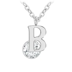 So Charm Bijoux Collier Femme So Charm - B1498-B - Collier Initiale Argenté | Femme Collier Et Pendentif