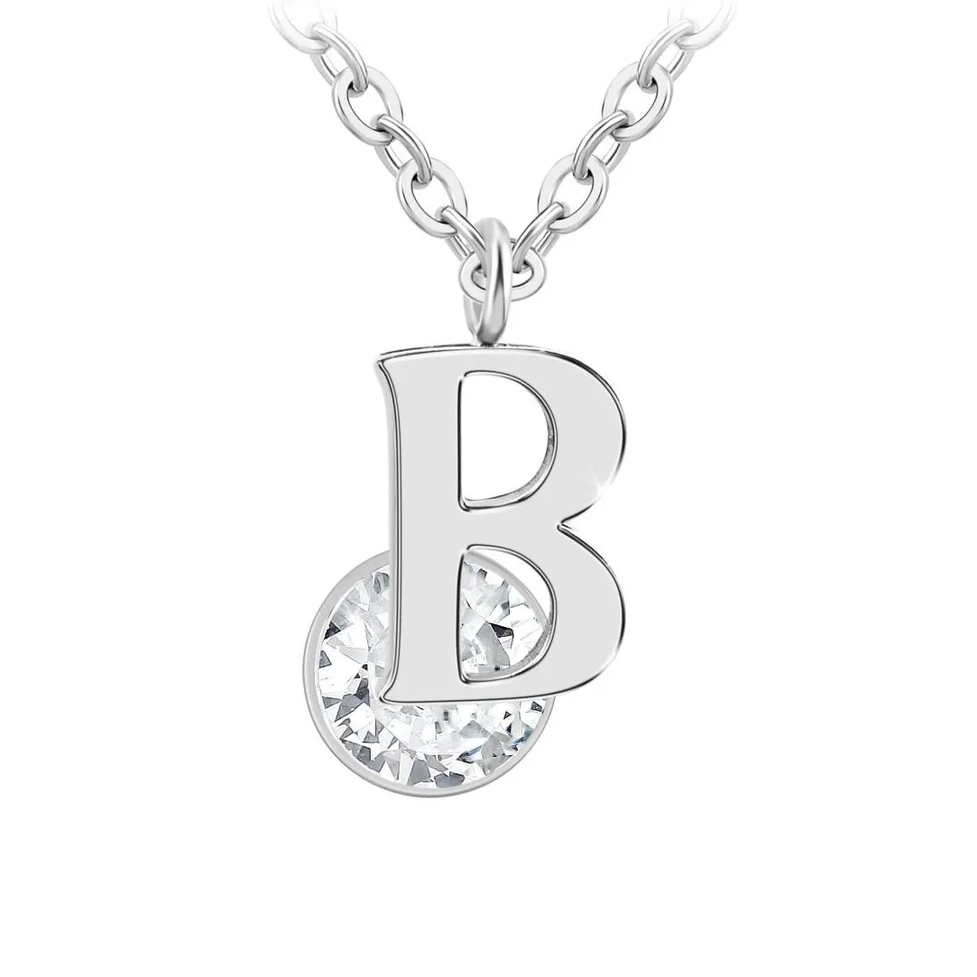 So Charm Bijoux Collier Femme So Charm - B1498-B - Collier Initiale Argenté | Femme Collier Et Pendentif