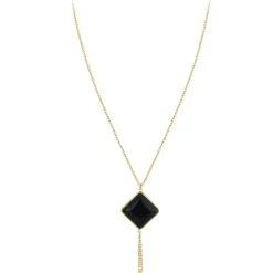 So Charm Bijoux Collier Femme So Charm - B3040-BLACK - Collier Mode Doré | Femme Collier Et Pendentif
