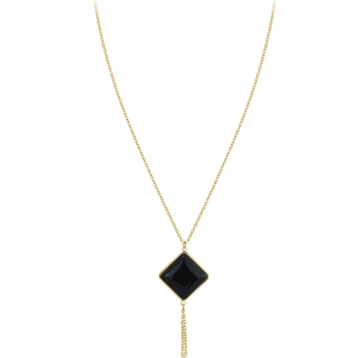 So Charm Bijoux Collier Femme So Charm - B3040-BLACK - Collier Mode Doré | Femme Collier Et Pendentif