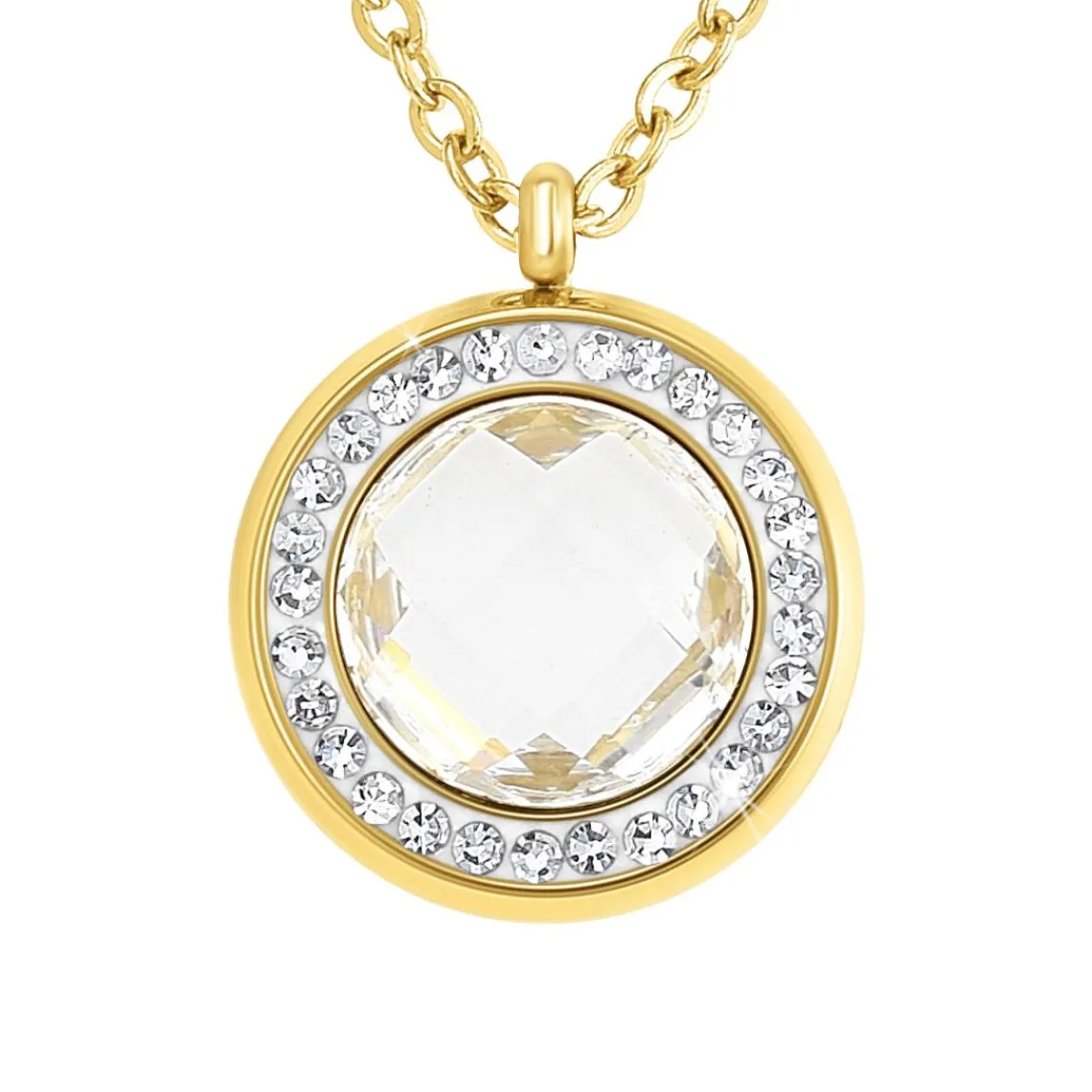 So Charm Bijoux Collier Femme So Charm - B2126-BLANC - Collier Mode Doré | Femme Collier Et Pendentif