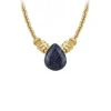 So Charm Bijoux Collier Femme So Charm - B4179-BLEU - Collier Mode Doré | Femme Collier Et Pendentif