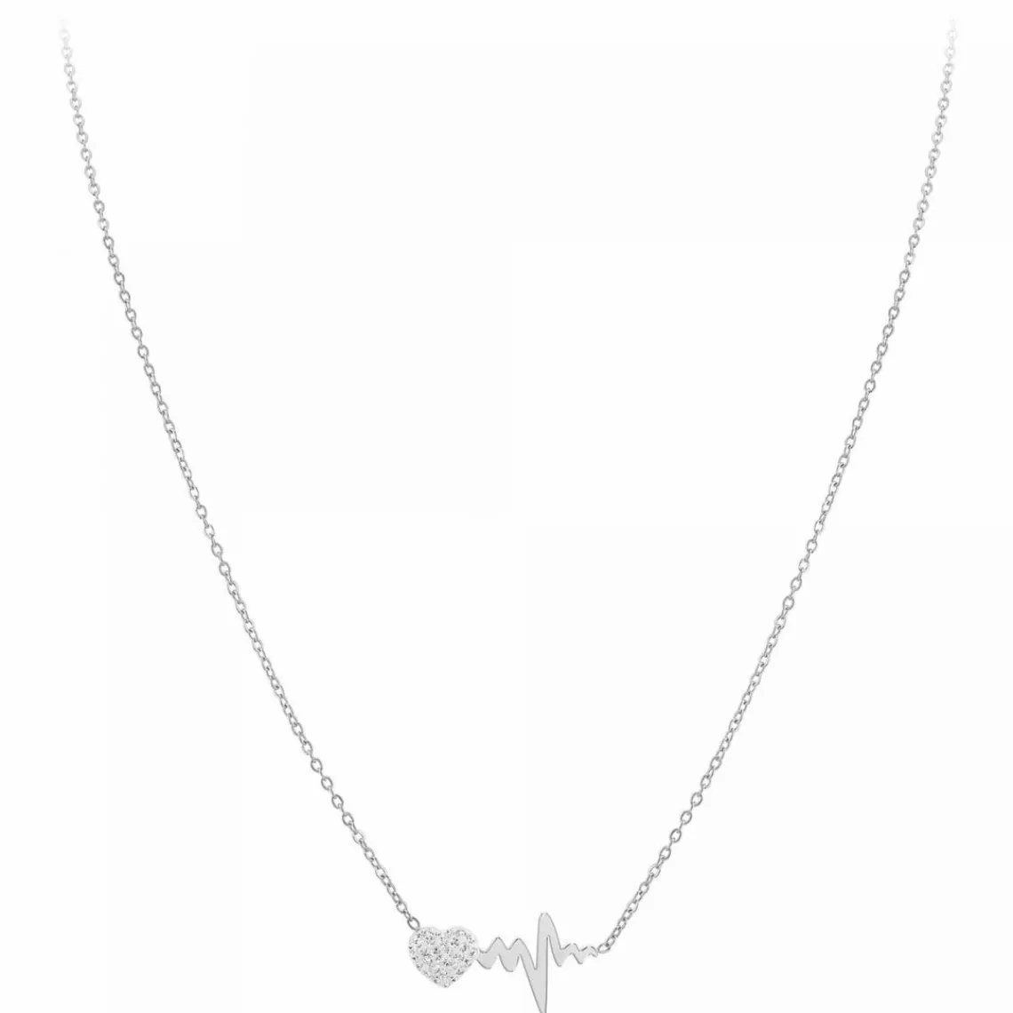 So Charm Bijoux Collier femme So Charm - B2757-COLLIER-ARGENT Acier Argent | Femme Collier Et Pendentif