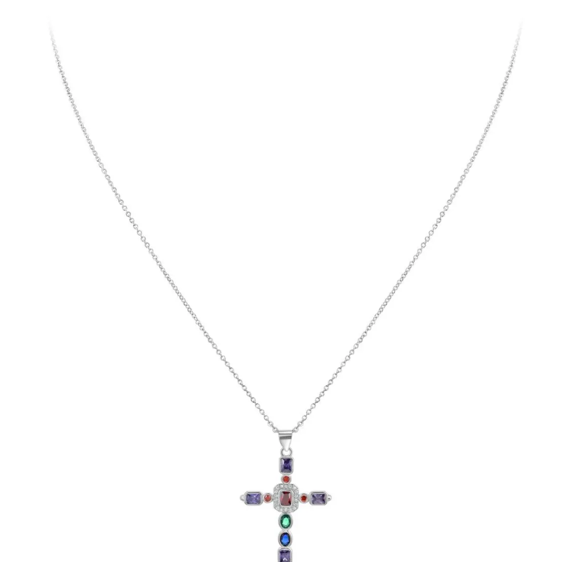 So Charm Bijoux Collier Femme So Charm - B2684 - Collier Croix Argenté | Femme Collier Et Pendentif
