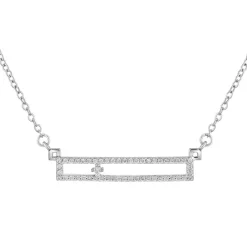 So Charm Bijoux Collier Femme So Charm - BD3305-ARGENT-DIAMANT - Collier Mode Argenté | Femme Collier Et Pendentif