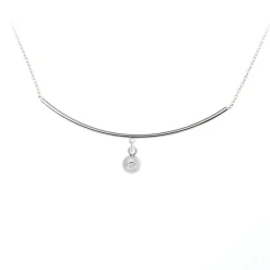 So Charm Bijoux Collier Femme So Charm - BD4183-ARGENT-DIAMANT - Collier Mode Argenté | Femme Collier Et Pendentif|Boucles D'Oreilles