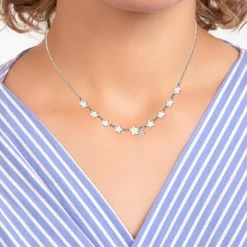 So Charm Bijoux Collier Femme So Charm - BD3116-ARGENT-DIAMANT - Collier Mode Argenté | Femme Collier Et Pendentif