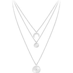 So Charm Bijoux Collier Femme So Charm - BD2920-ARGENT-DIAMANT - Collier Mode Argenté | Femme Collier Et Pendentif