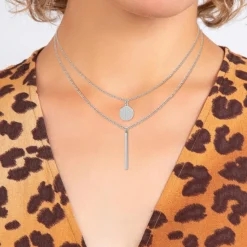 So Charm Bijoux Collier Femme So Charm - BD2728-ARGENT-DIAMANT - Collier Mode Argenté | Femme Collier Et Pendentif