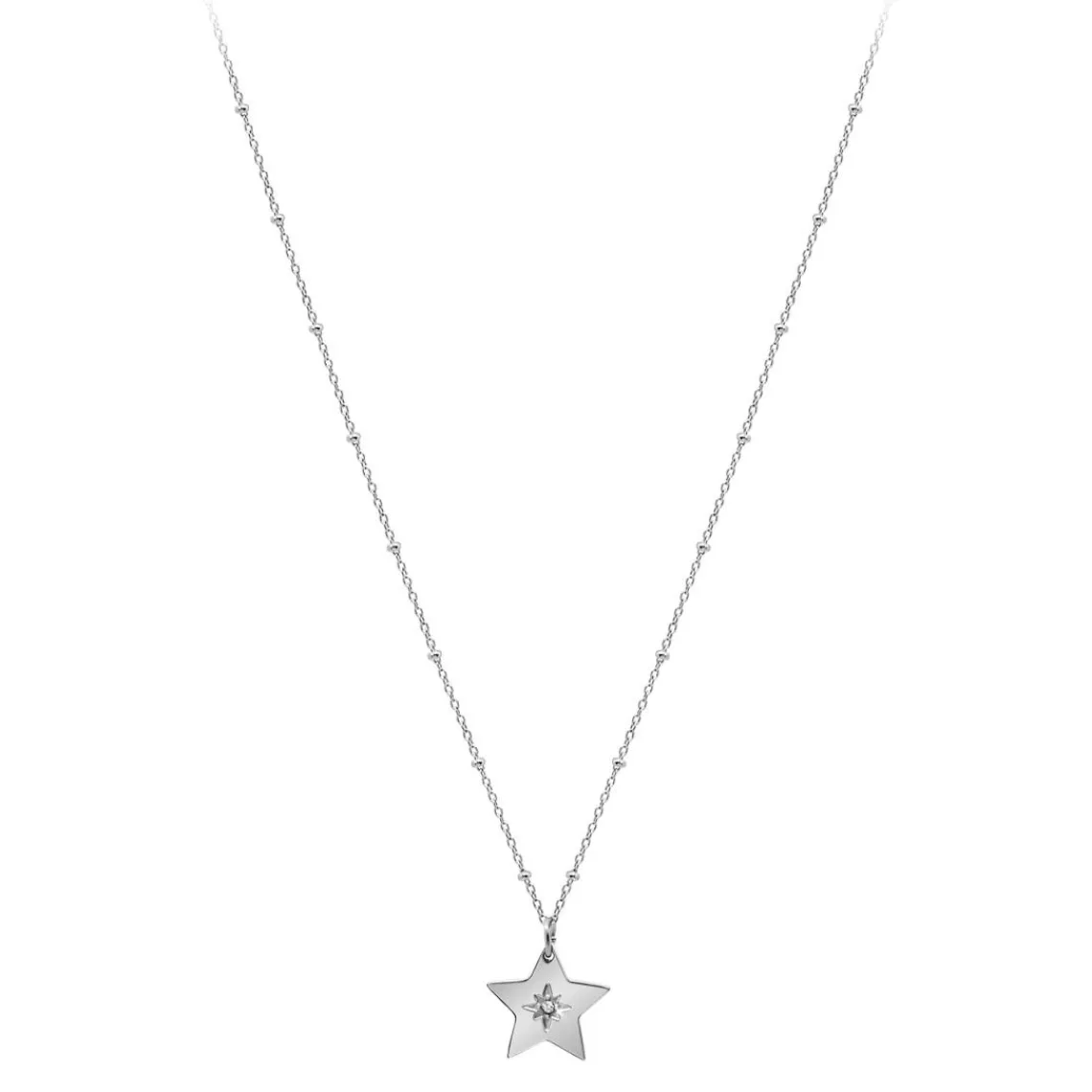 So Charm Bijoux Collier Femme So Charm - BD4098-ARGENT - Collier Étoile Argenté | Femme Collier Et Pendentif