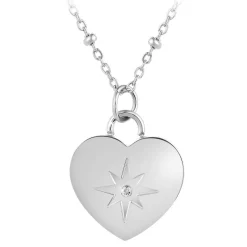 So Charm Bijoux Collier Femme So Charm - BD4097-ARGENT - Collier Coeur Argenté | Femme Collier Et Pendentif