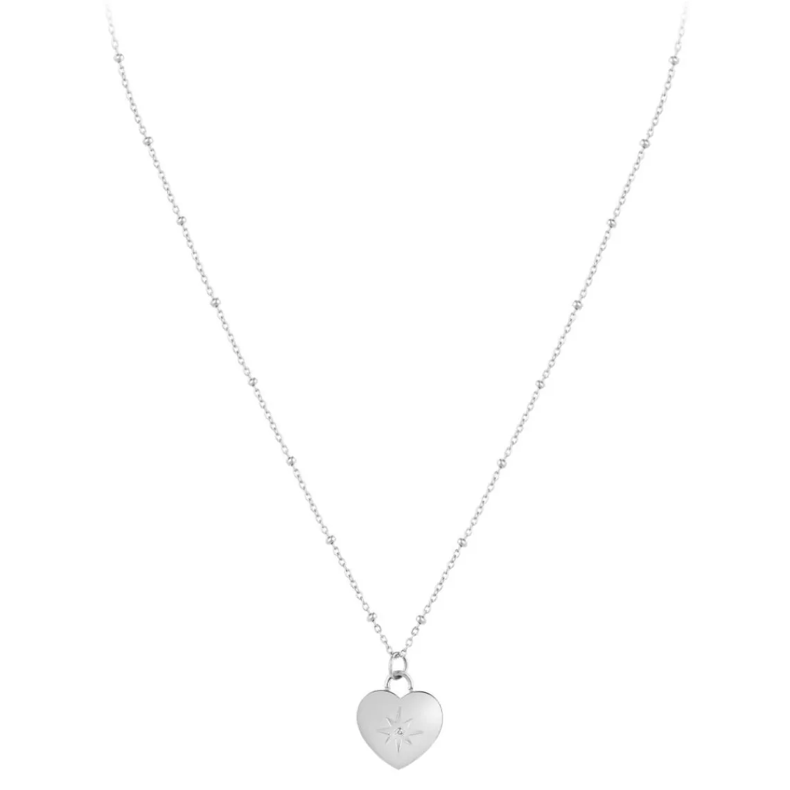 So Charm Bijoux Collier Femme So Charm - BD4097-ARGENT - Collier Coeur Argenté | Femme Collier Et Pendentif
