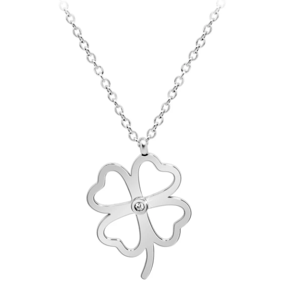 So Charm Bijoux Collier Femme So Charm - BD4096-ARGENT - Collier Trèfle Argenté | Femme Collier Et Pendentif