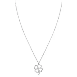 So Charm Bijoux Collier Femme So Charm - BD4096-ARGENT - Collier Trèfle Argenté | Femme Collier Et Pendentif