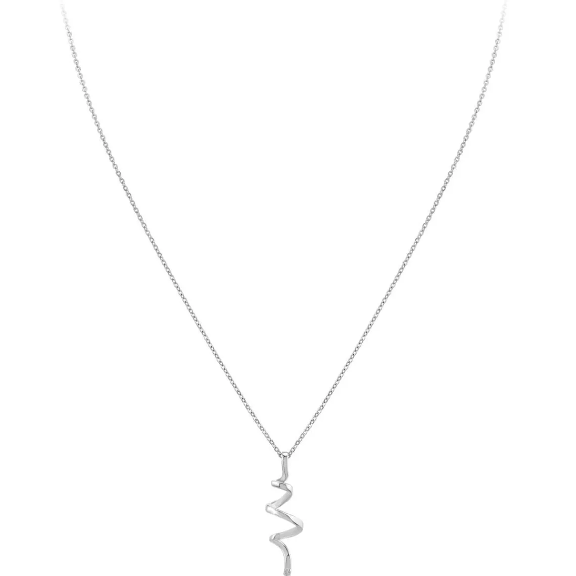 So Charm Bijoux Collier Femme So Charm - BD1549-COLLIER-ARGENT-DIAMANT-BLANC - Collier Mode Argenté | Femme Collier Et Pendentif