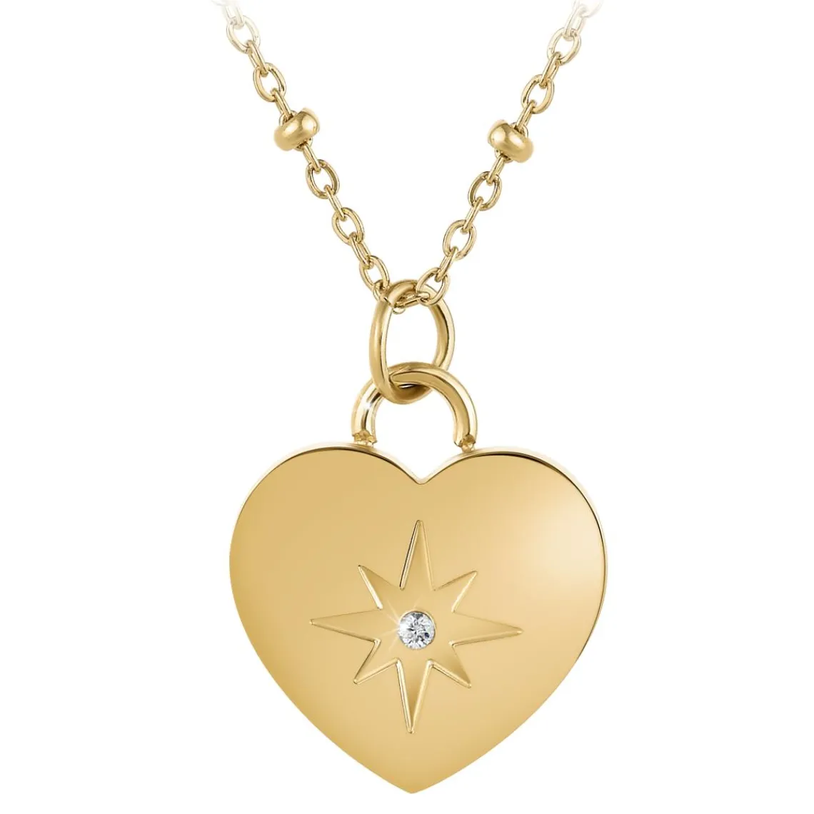 So Charm Bijoux Collier Femme So Charm - BD4097-DORE - Collier Coeur Doré | Femme Collier Et Pendentif