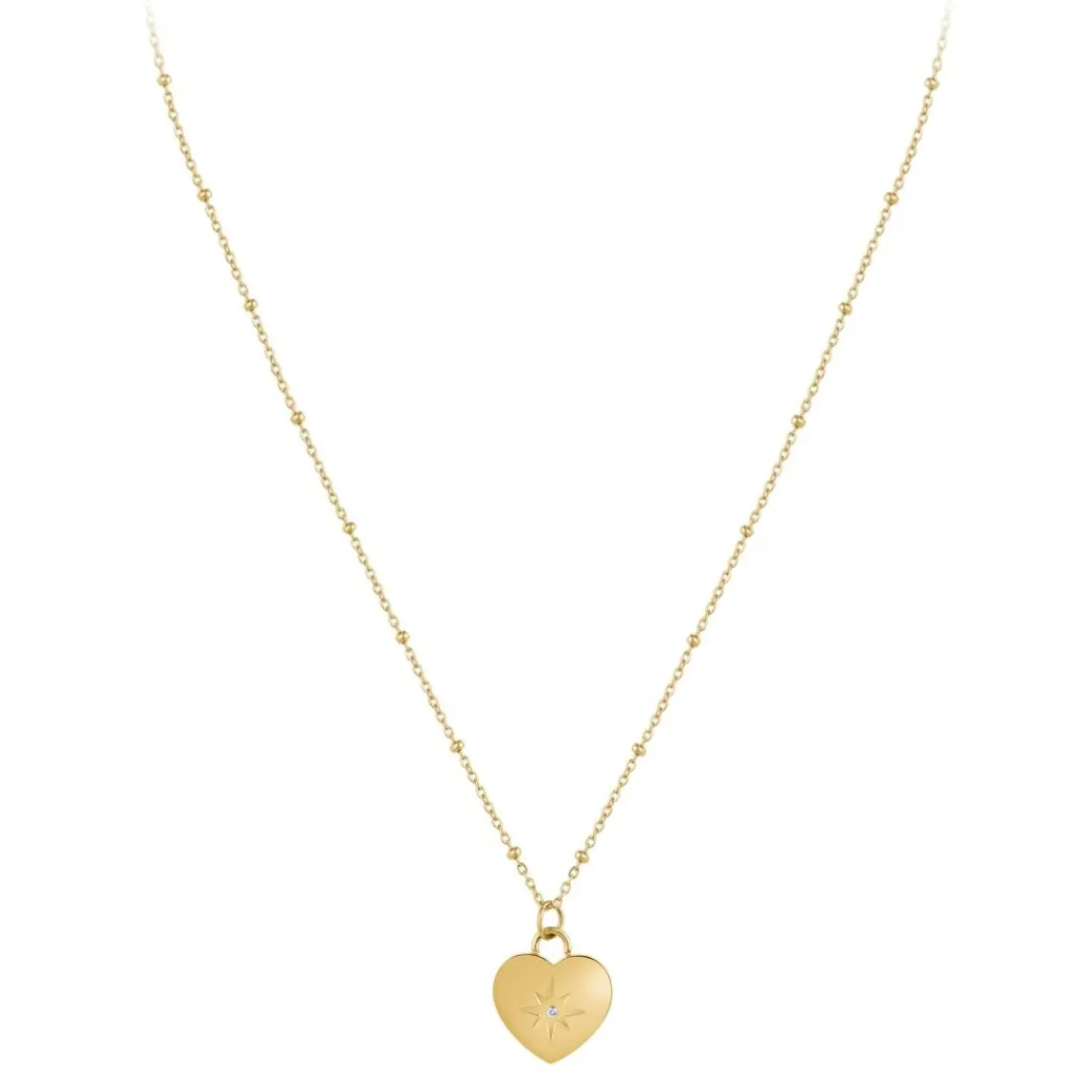 So Charm Bijoux Collier Femme So Charm - BD4097-DORE - Collier Coeur Doré | Femme Collier Et Pendentif