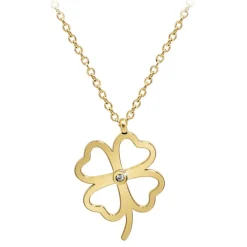 So Charm Bijoux Collier Femme So Charm - BD4096-DORE - Collier Trèfle Doré | Femme Collier Et Pendentif