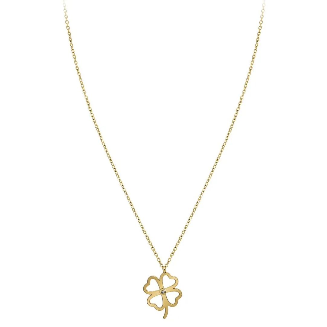 So Charm Bijoux Collier Femme So Charm - BD4096-DORE - Collier Trèfle Doré | Femme Collier Et Pendentif