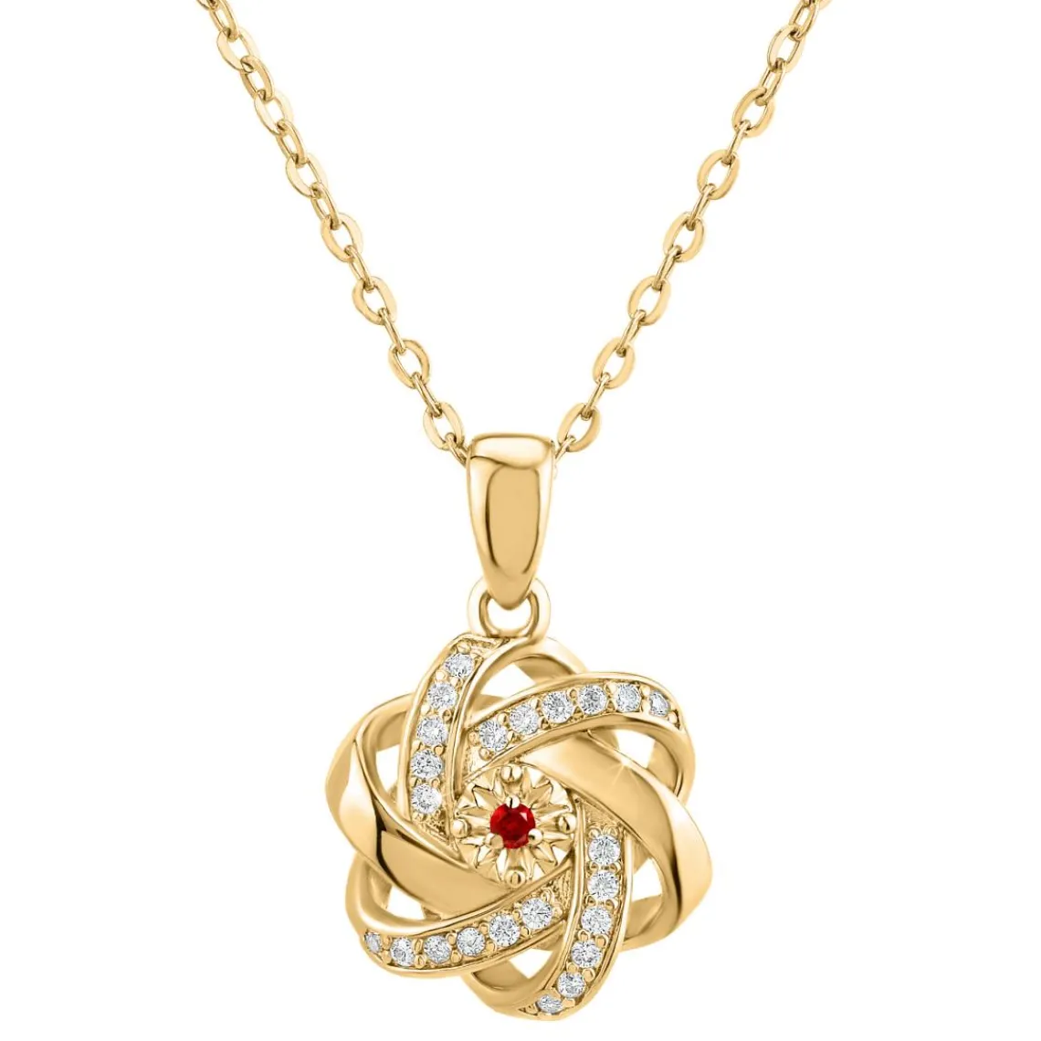 So Charm Bijoux Collier Femme So Charm - BD2034-DORE-COLLIER-RUBY - Collier Mode Doré | Femme Collier Et Pendentif