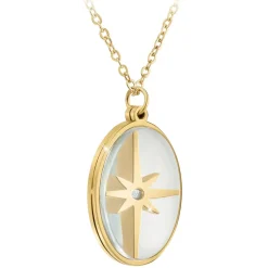 So Charm Bijoux Collier Femme So Charm - BD2647-DORE-DIAMANT - Collier Mode Doré | Femme Collier Et Pendentif