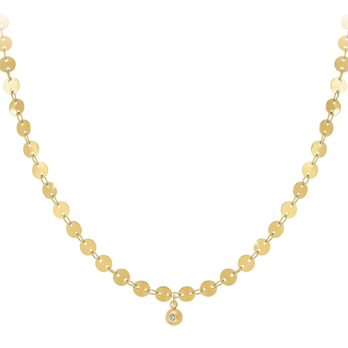 So Charm Bijoux Collier Femme So Charm - BD2392-DORE-DIAMANT - Collier Mode Doré | Femme Collier Et Pendentif