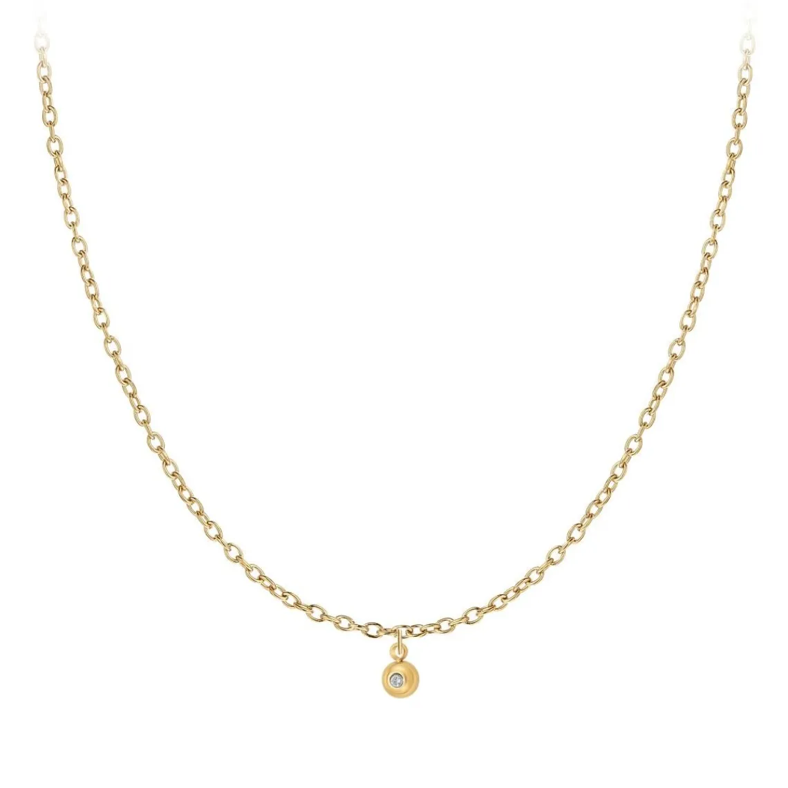 So Charm Bijoux Collier Femme So Charm - BD2382-DORE-DIAMANT - Collier Mode Doré | Femme Collier Et Pendentif