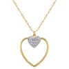 So Charm Bijoux Collier Femme So Charm - B3408-DORE-BLANC - Collier Coeur Doré | Femme Collier Et Pendentif