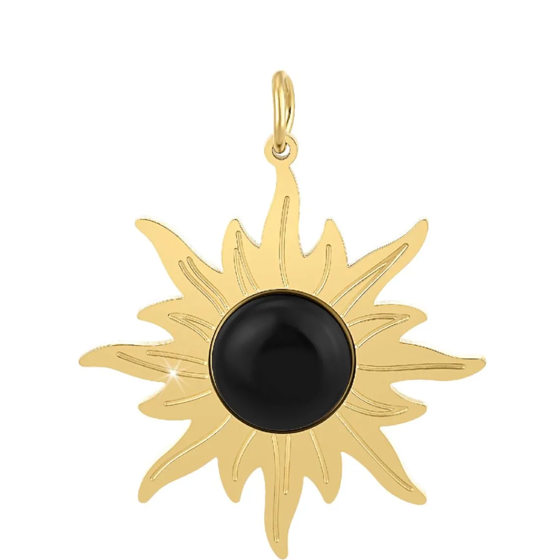 So Charm Bijoux Collier Femme So Charm - B3180-DORE+B3383-DORE-ONYX Doré | Femme Collier Et Pendentif