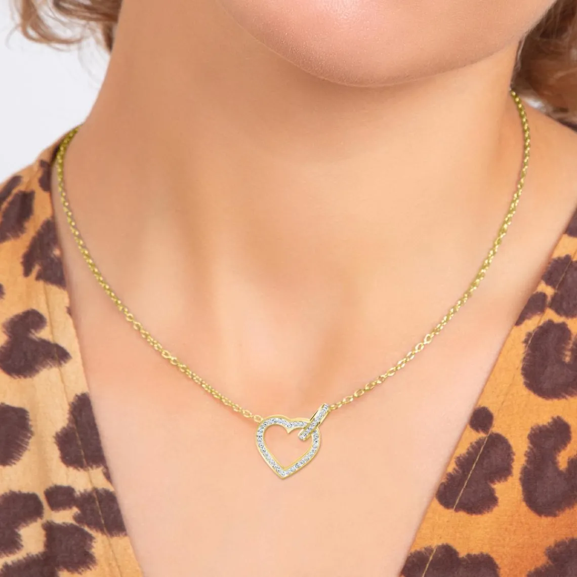 So Charm Bijoux Collier Femme So Charm - B2939-DORE - Collier Coeur Doré | Femme Collier Et Pendentif