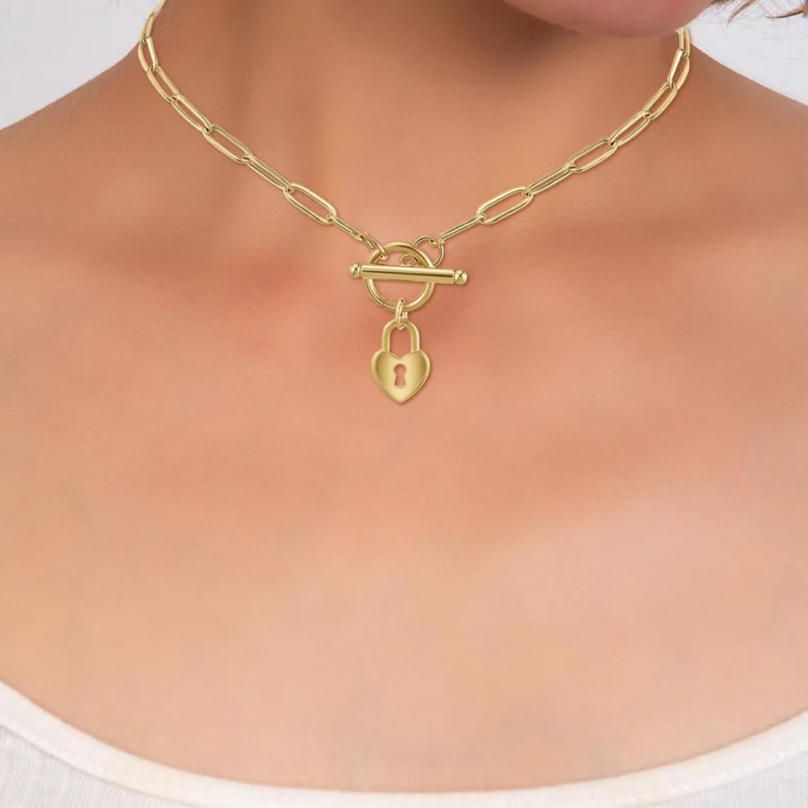 So Charm Bijoux Collier Femme So Charm - B3230-DORE - Collier Coeur Doré | Femme Collier Et Pendentif