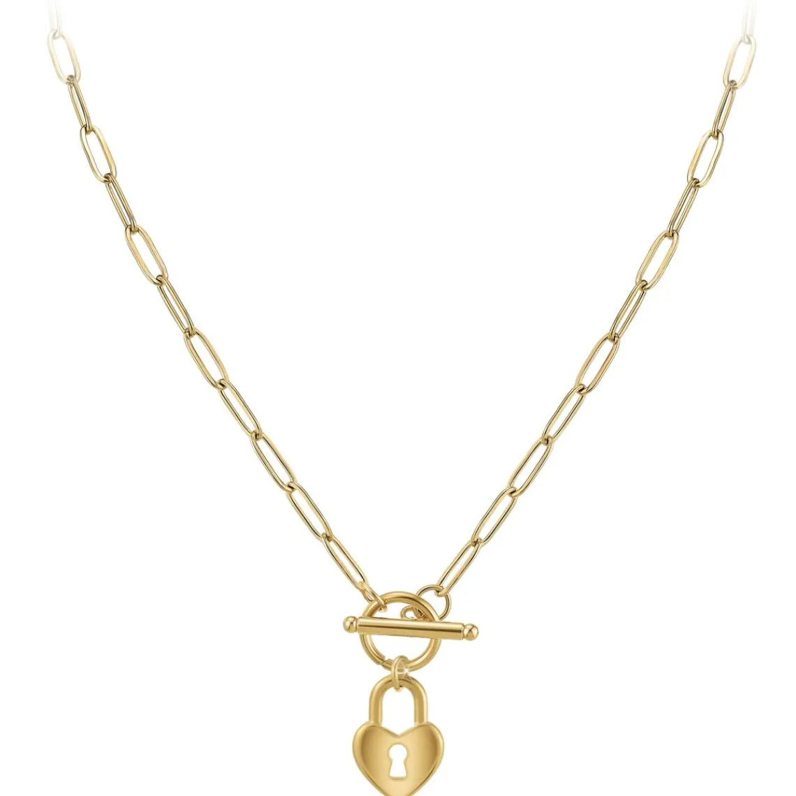 So Charm Bijoux Collier Femme So Charm - B3230-DORE - Collier Coeur Doré | Femme Collier Et Pendentif