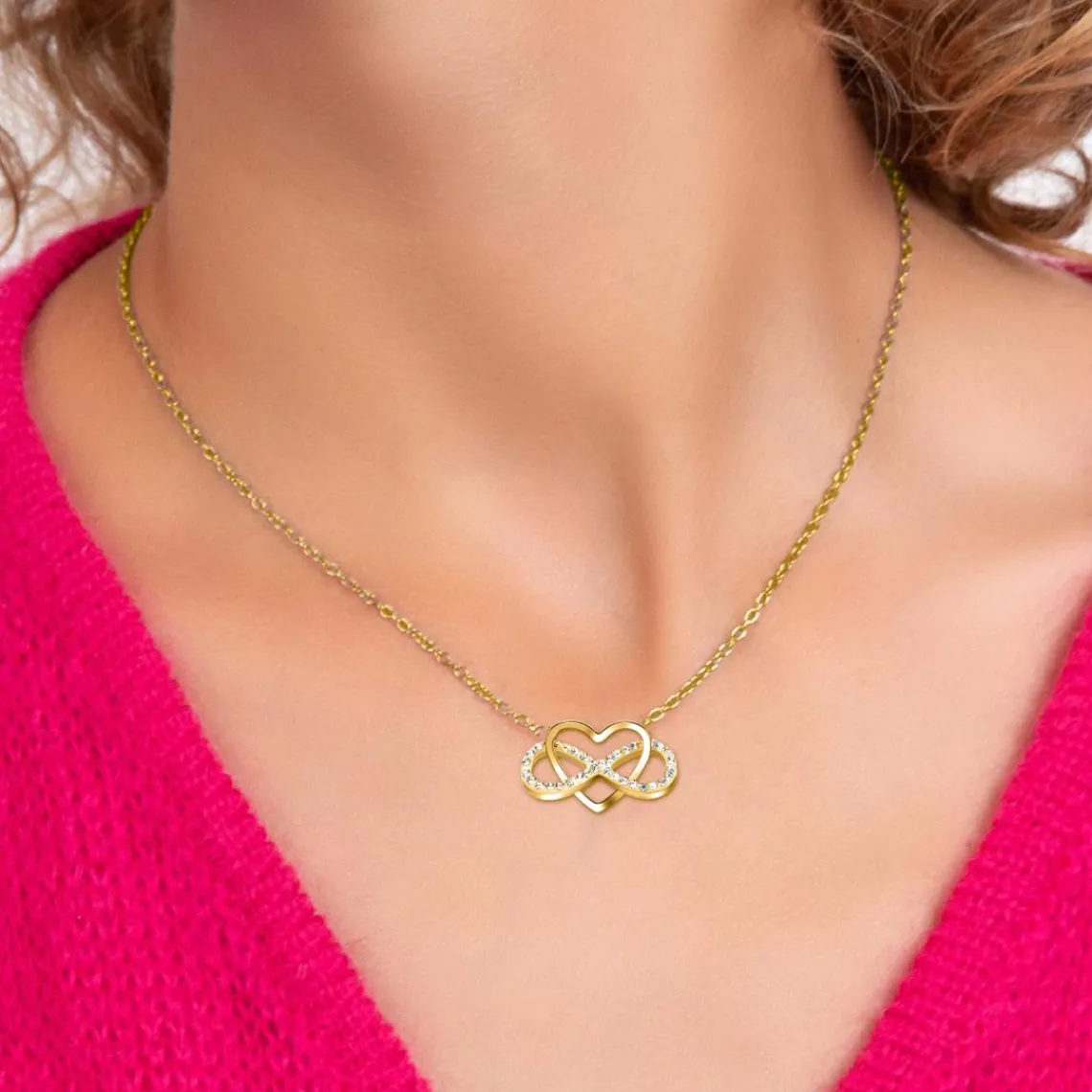 So Charm Bijoux Collier Femme So Charm - B2845-DORE - Collier Infini Doré | Femme Collier Et Pendentif