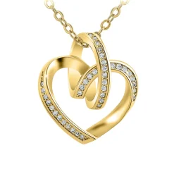 So Charm Bijoux Collier Femme So Charm - B2809-DORE - Collier Coeur Doré | Femme Collier Et Pendentif