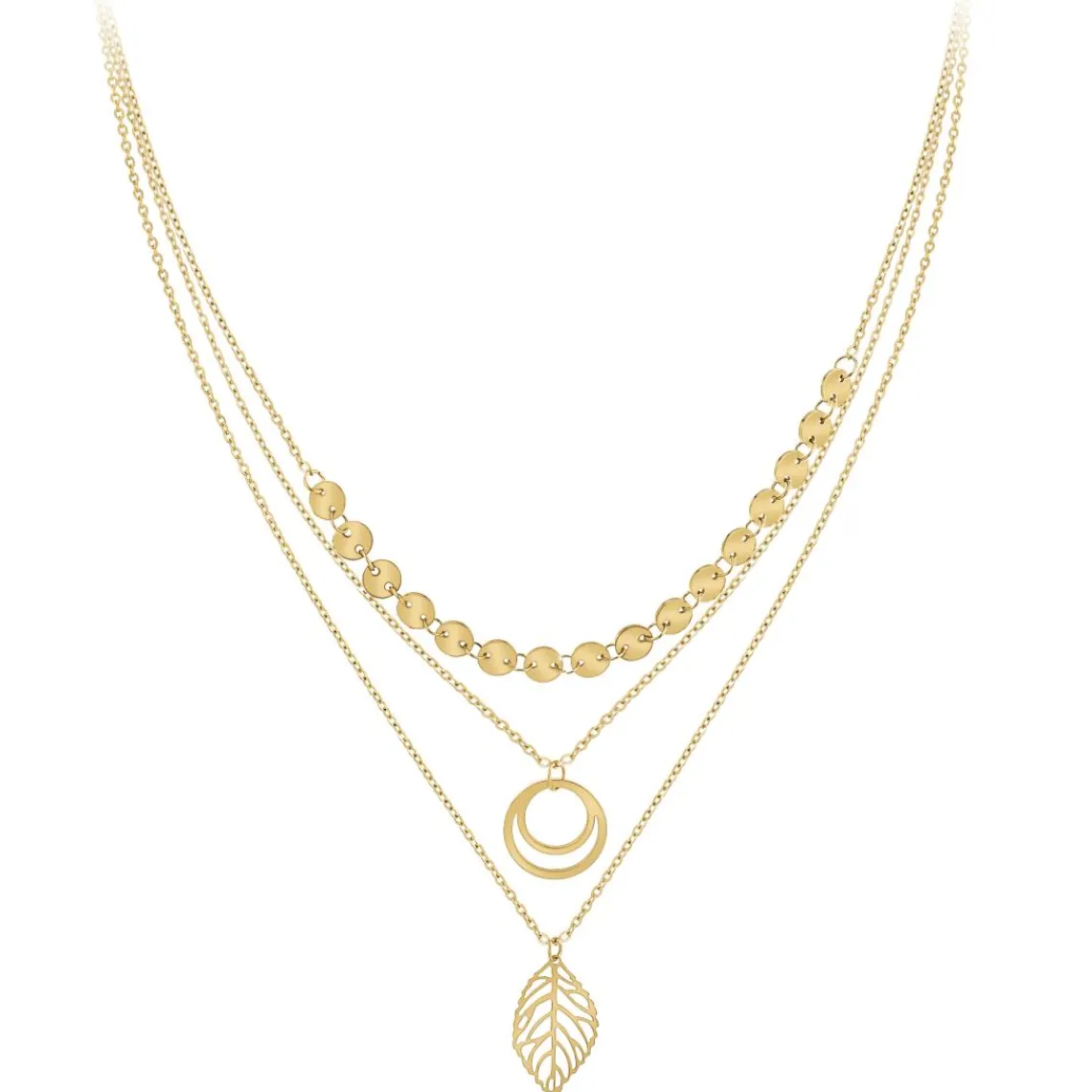 So Charm Bijoux Collier Femme So Charm - B3089-DORE - Collier Mode Doré | Femme Collier Et Pendentif