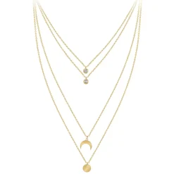 So Charm Bijoux Collier Femme So Charm - B3177-DORE - Collier Mode Doré | Femme Collier Et Pendentif