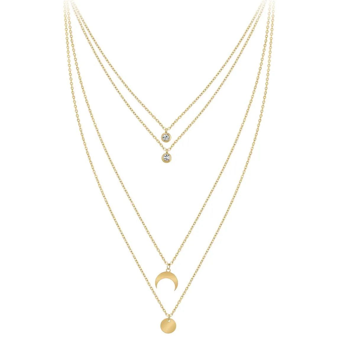 So Charm Bijoux Collier Femme So Charm - B3177-DORE - Collier Mode Doré | Femme Collier Et Pendentif