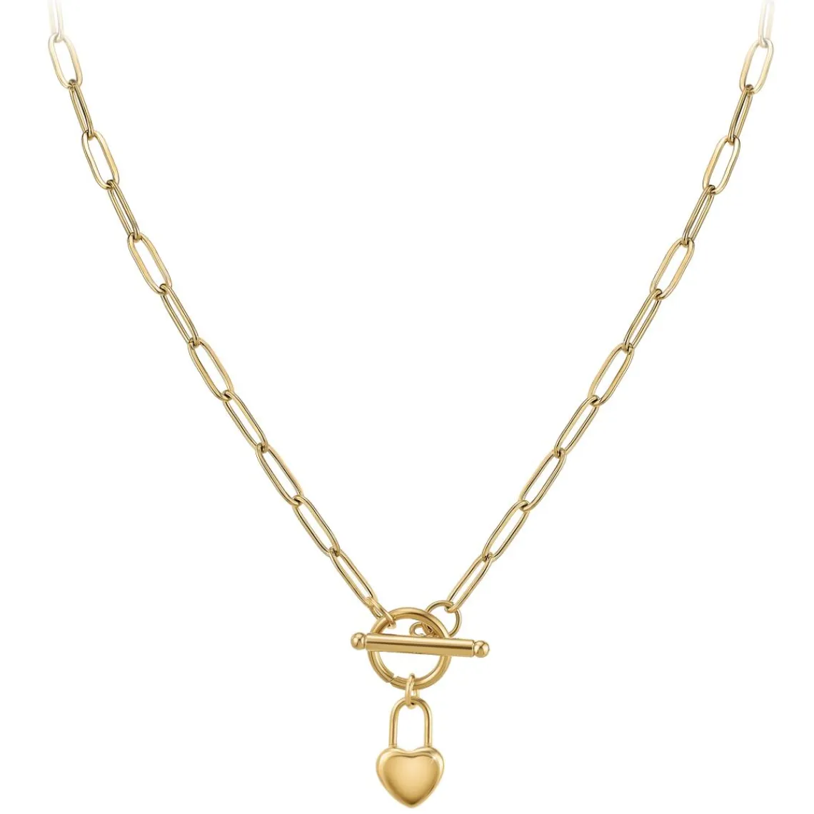 So Charm Bijoux Collier Femme So Charm - B3229-DORE - Collier Coeur Doré | Femme Collier Et Pendentif