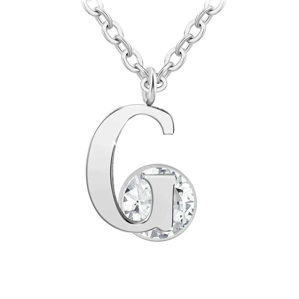 So Charm Bijoux Collier Femme So Charm - B1498-G - Collier Initiale Argenté | Femme Collier Et Pendentif